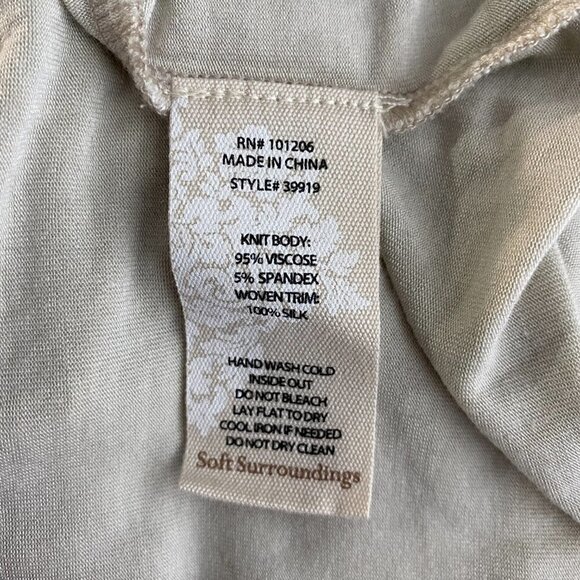 Soft Surroundings Asymmetrical Light Tunic Top NWT Women's Large Petite - Picture 7 of 7